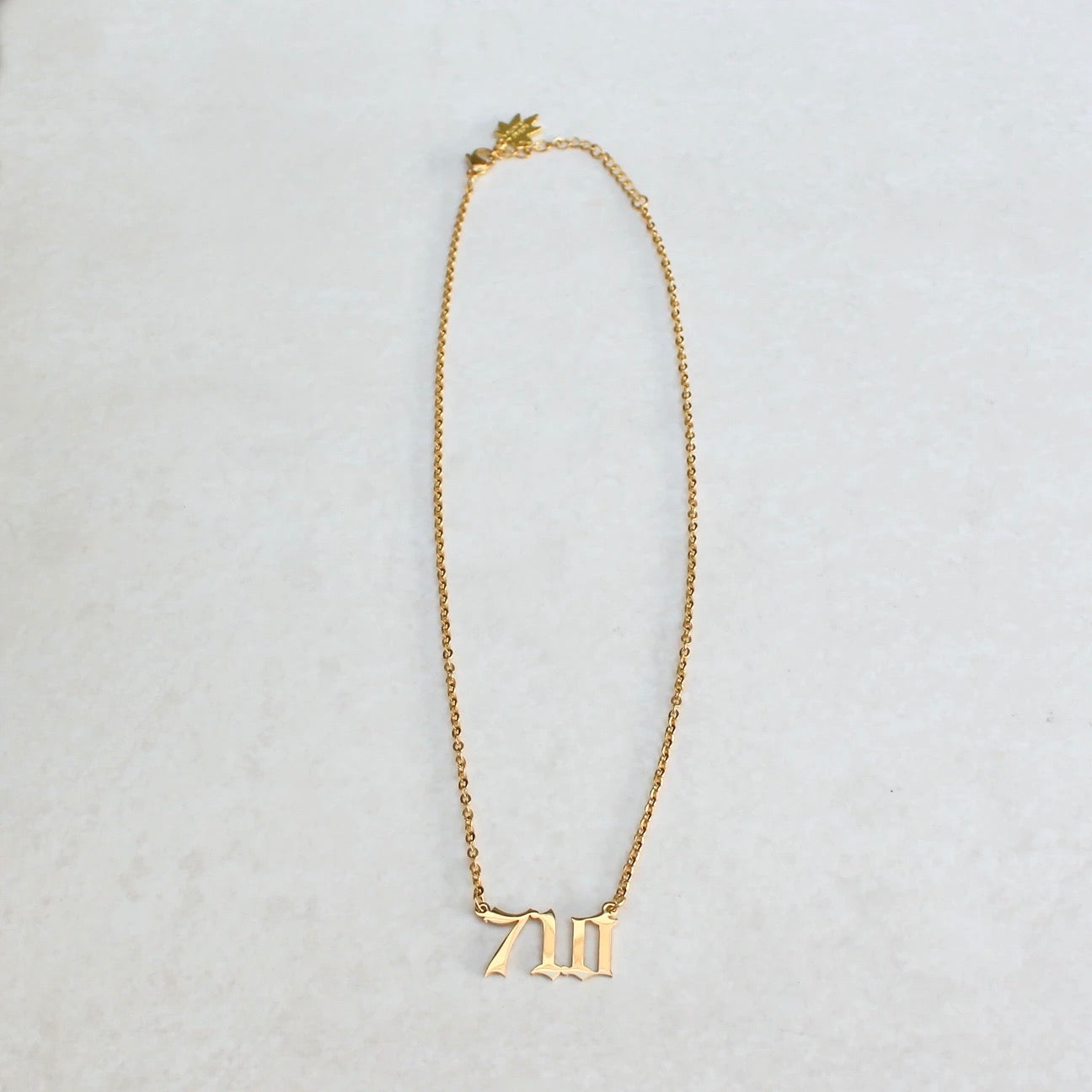 710 Statement Necklace - Gold