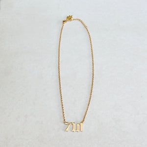 710 Statement Necklace - Gold