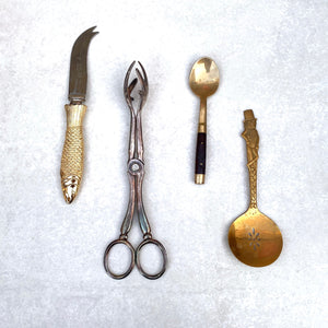 Vintage Brass & Silver Tool Set