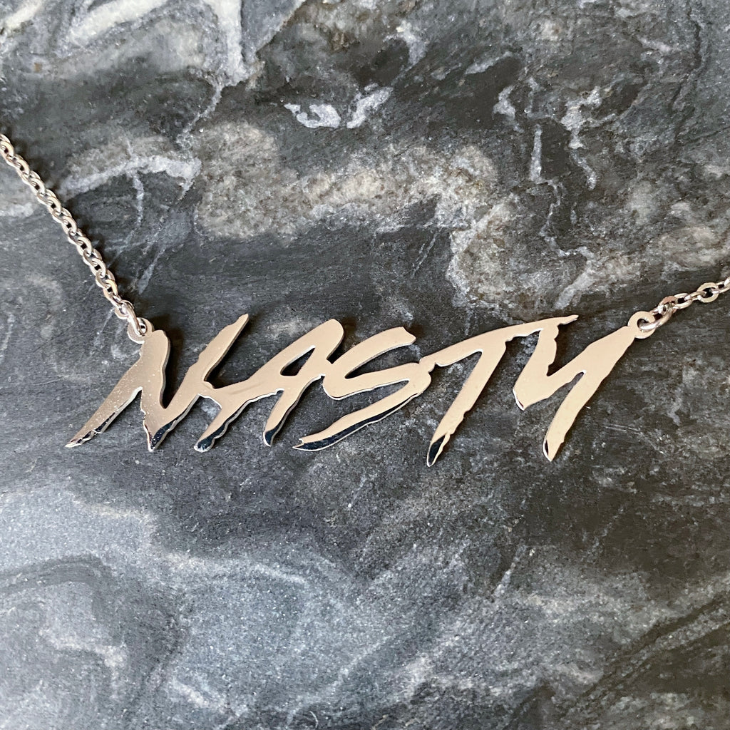 Nasty Statement Necklace - Silver