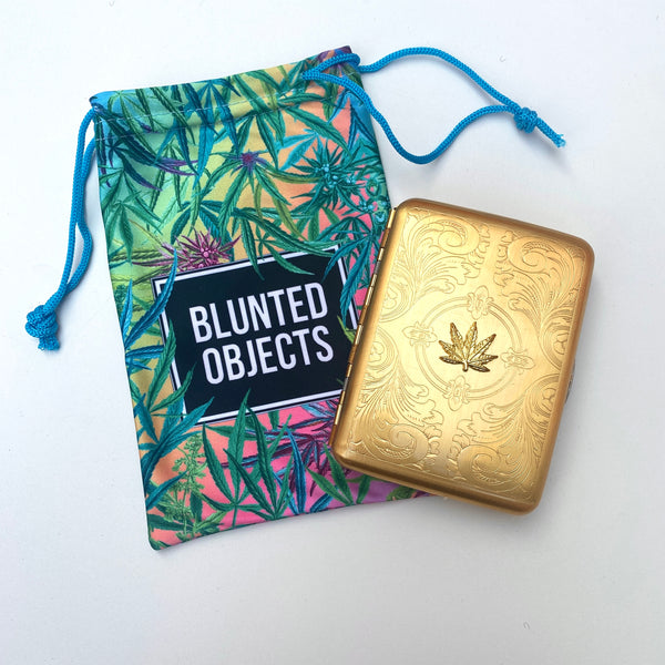 Baroque Gold Embellished Joint Carrying Case Blunted Objects