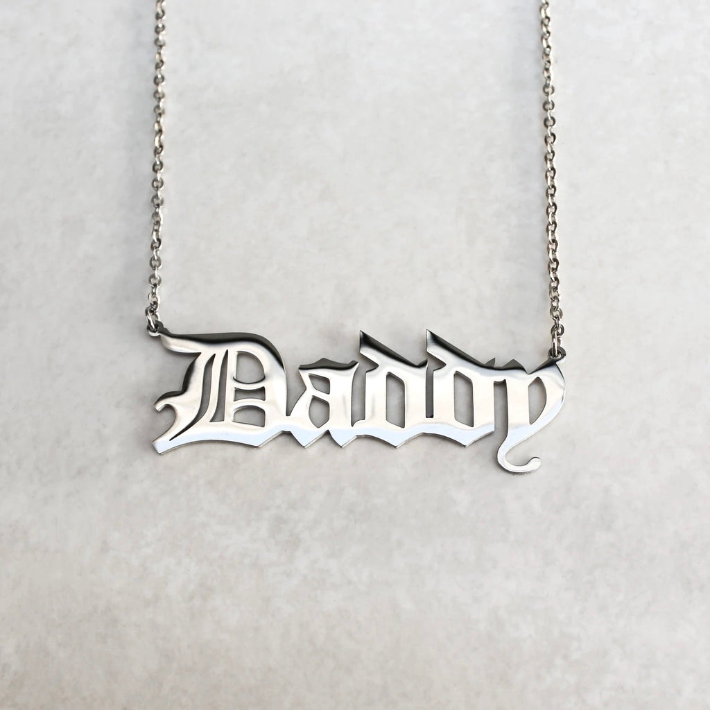 Daddy Statement Necklace - Silver