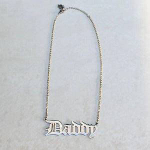 Daddy Statement Necklace - Silver