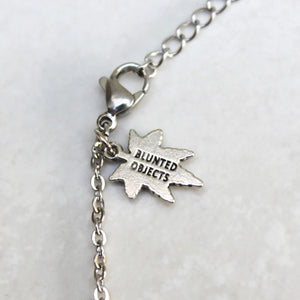 Blunt Babe Silver Nameplate Necklace