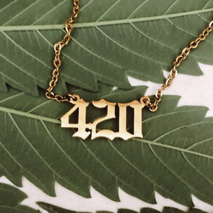 420 Statement Necklace - Gold