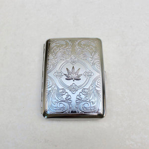 Baroque Silver Embellished Joint Carrying Case