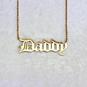 Daddy Statement Necklace - Gold