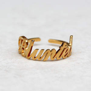 Blunted Gold Statement Ring - Blunted Objects