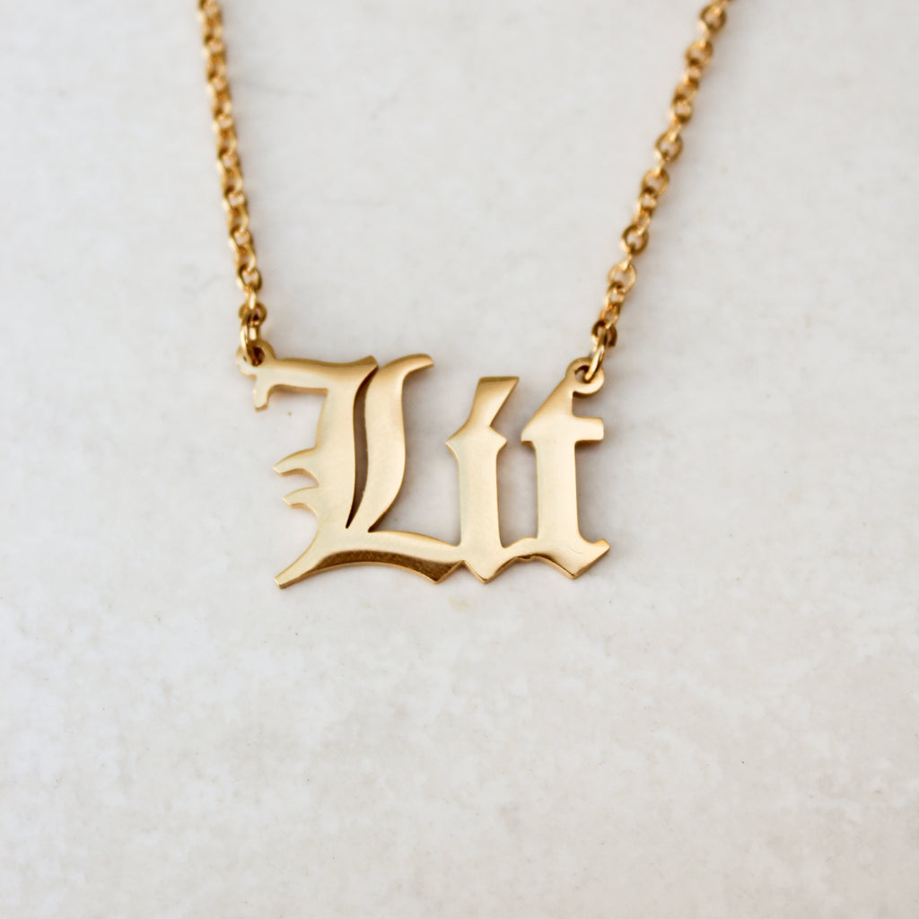 Lit Gold Statement Necklace - Blunted Objects