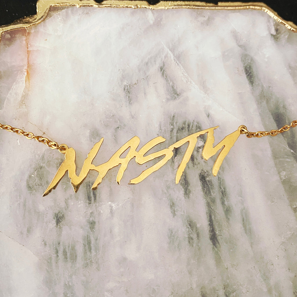 Nasty Statement Necklace - Gold